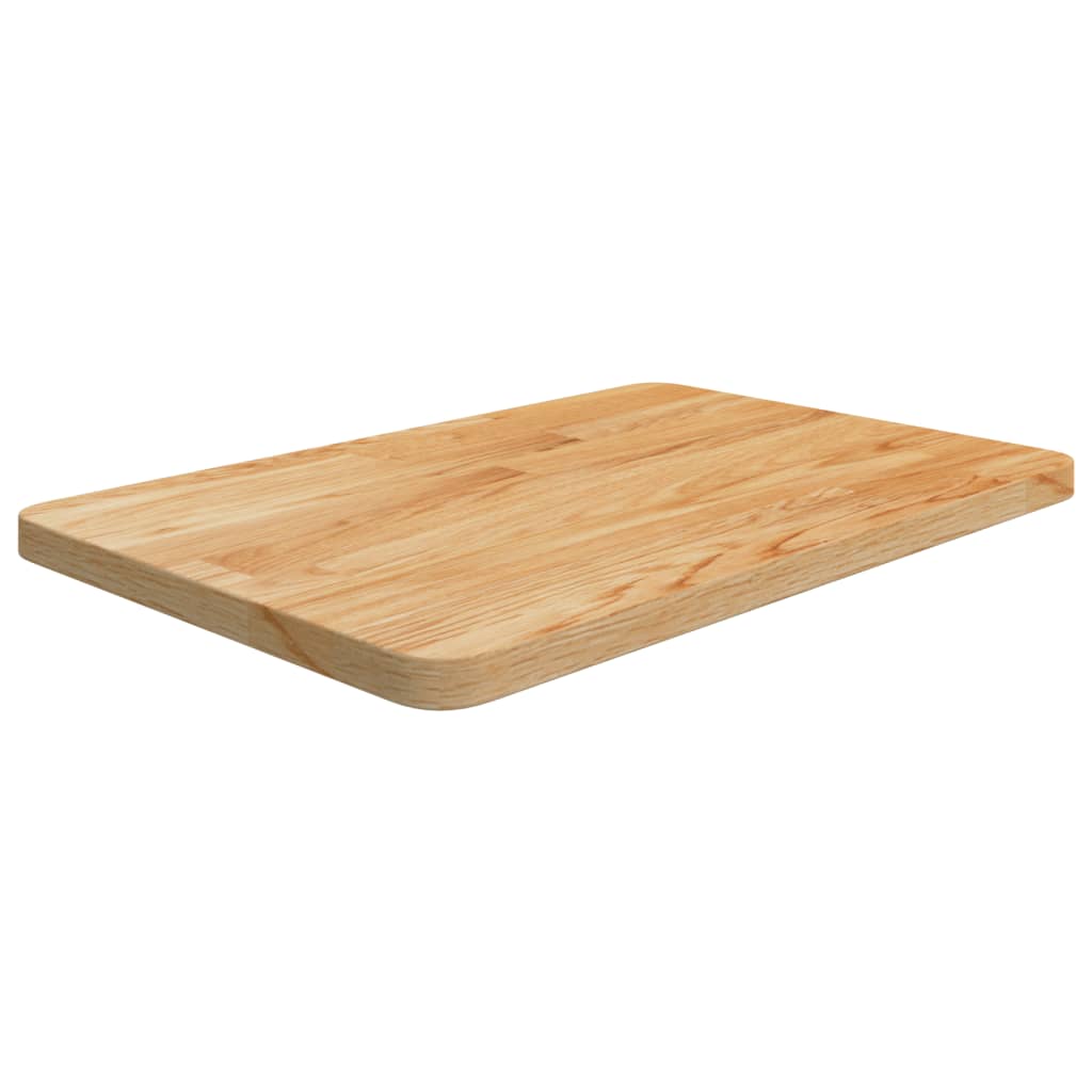 Encimera baño madera maciza tratada marrón claro 100x30x(2-4)cm