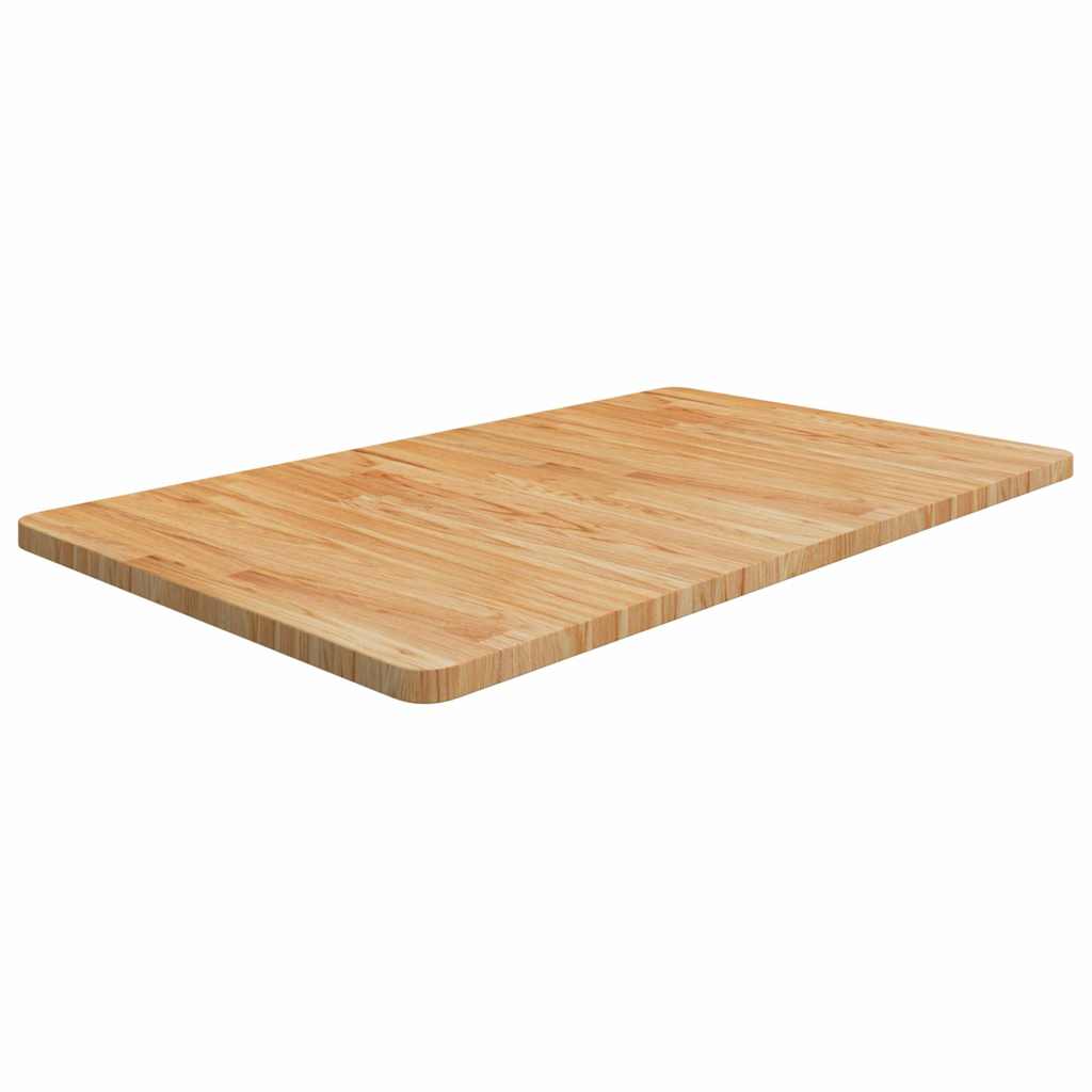 Encimera baño madera maciza tratada marrón claro 100x30x(2-4)cm