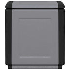 Dark Grey and Black Garden Storage Box 130 L 54x53x57 cm