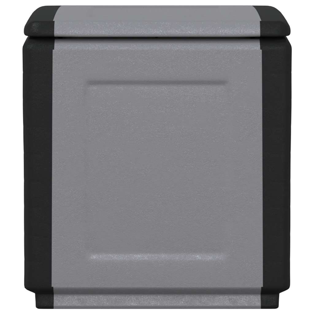 Dark Grey and Black Garden Storage Box 130 L 54x53x57 cm