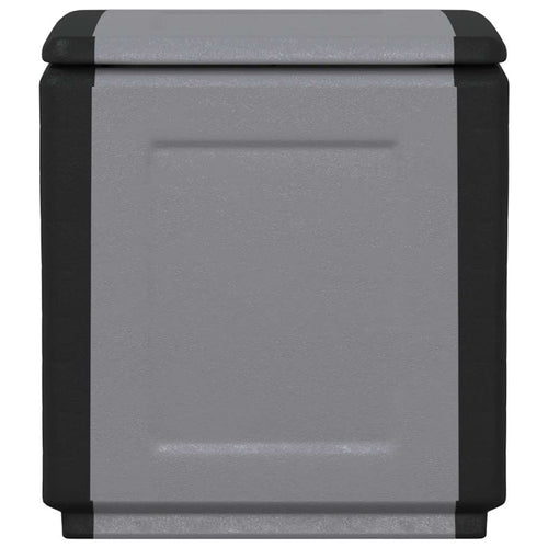 Dark Grey and Black Garden Storage Box 130 L 54x53x57 cm