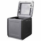 Dark Grey and Black Garden Storage Box 130 L 54x53x57 cm