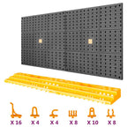 Panel de herramientas 500x1000 mm 50 ganchos PP