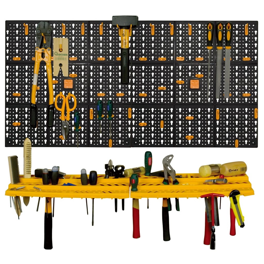 Panel de herramientas 500x1000 mm 50 ganchos PP