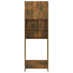 Armario de lavadora color roble ahumado 64x25,5x190 cm