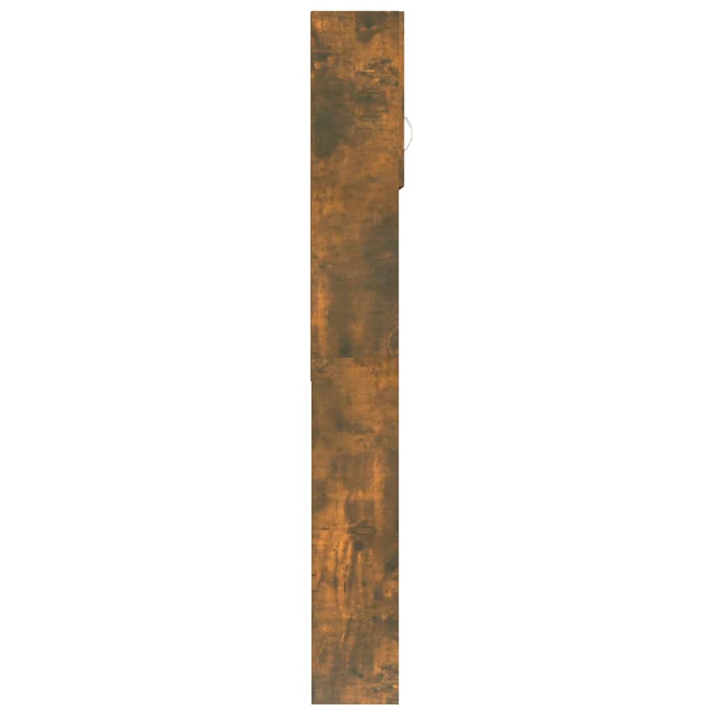 Armario de lavadora color roble ahumado 64x25,5x190 cm