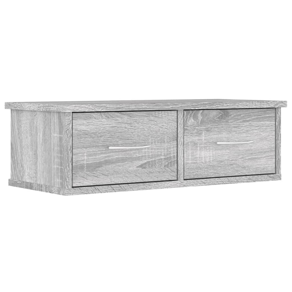 Armario de pared madera contrachapada gris Sonoma 60x26x18,5 cm