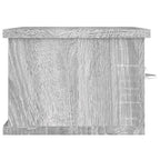 Armario de pared madera contrachapada gris Sonoma 60x26x18,5 cm