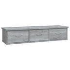 Armario de pared madera de ingeniería gris Sonoma 88x26x18,5 cm