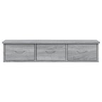 Armario de pared madera de ingeniería gris Sonoma 88x26x18,5 cm