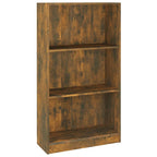Estantería madera contrachapada color roble ahumado 60x24x109cm