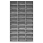 Estante de CD madera contrachapada gris Sonoma 102x23x177,5 cm