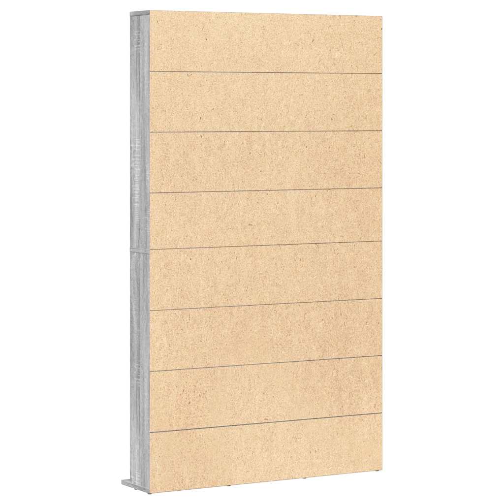 Estante de CD madera contrachapada gris Sonoma 102x23x177,5 cm