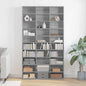 Estante de CD madera contrachapada gris Sonoma 102x23x177,5 cm