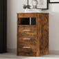 Cajonera de madera contrachapada blanco 40x50x76 cm
