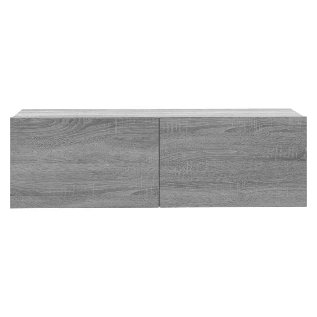 Mueble para TV madera contrachapada gris Sonoma 100x30x30 cm