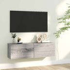 Mueble para TV madera contrachapada gris Sonoma 100x30x30 cm