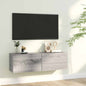 Mueble para TV madera contrachapada gris Sonoma 100x30x30 cm