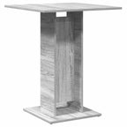 Mesa de bistró madera contrachapada gris Sonoma 60x60x75 cm