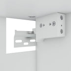Vitrina colgante "Lyon" de roble ahumado, 60x31x60 cm, madera de ingeniería,