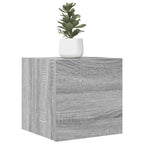 Mueble de pared para TV madera envejecida 30,5x30x30 cm