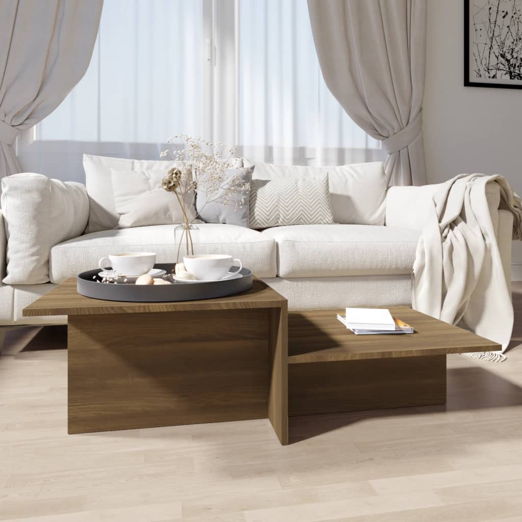 Mesa de centro de plástico blanco 90x60x46 cm