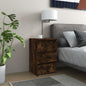 Sonoma Grey Plywood Nightstand 40x35x62.5 cm