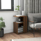 Mesa auxiliar madera contrachapada gris Sonoma 59x36x38 cm