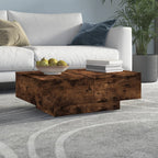 Mesa de centro de madera maciza de pino 110x55x45 cm