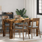Mesa comedor madera contrachapada roble ahumado 140x74,5x76 cm