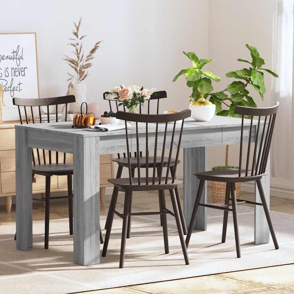 Mesa de comedor de aglomerado madera envejecida 180x90x76 cm