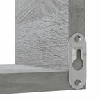 Estanterías de esquina de pared 2 uds gris Sonoma 40x40x50 cm