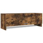 Armario madera contrachapada color roble ahumado 100x32,5x35 cm