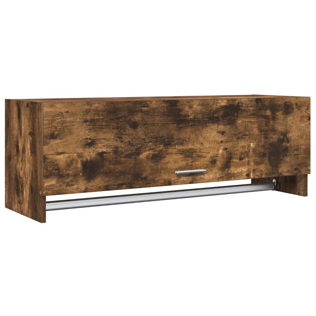 Armario madera contrachapada color roble ahumado 100x32,5x35 cm