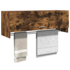 Armario madera contrachapada color roble ahumado 100x32,5x35 cm