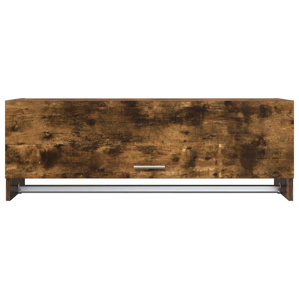 Armario madera contrachapada color roble ahumado 100x32,5x35 cm