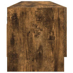 Armario madera contrachapada color roble ahumado 100x32,5x35 cm