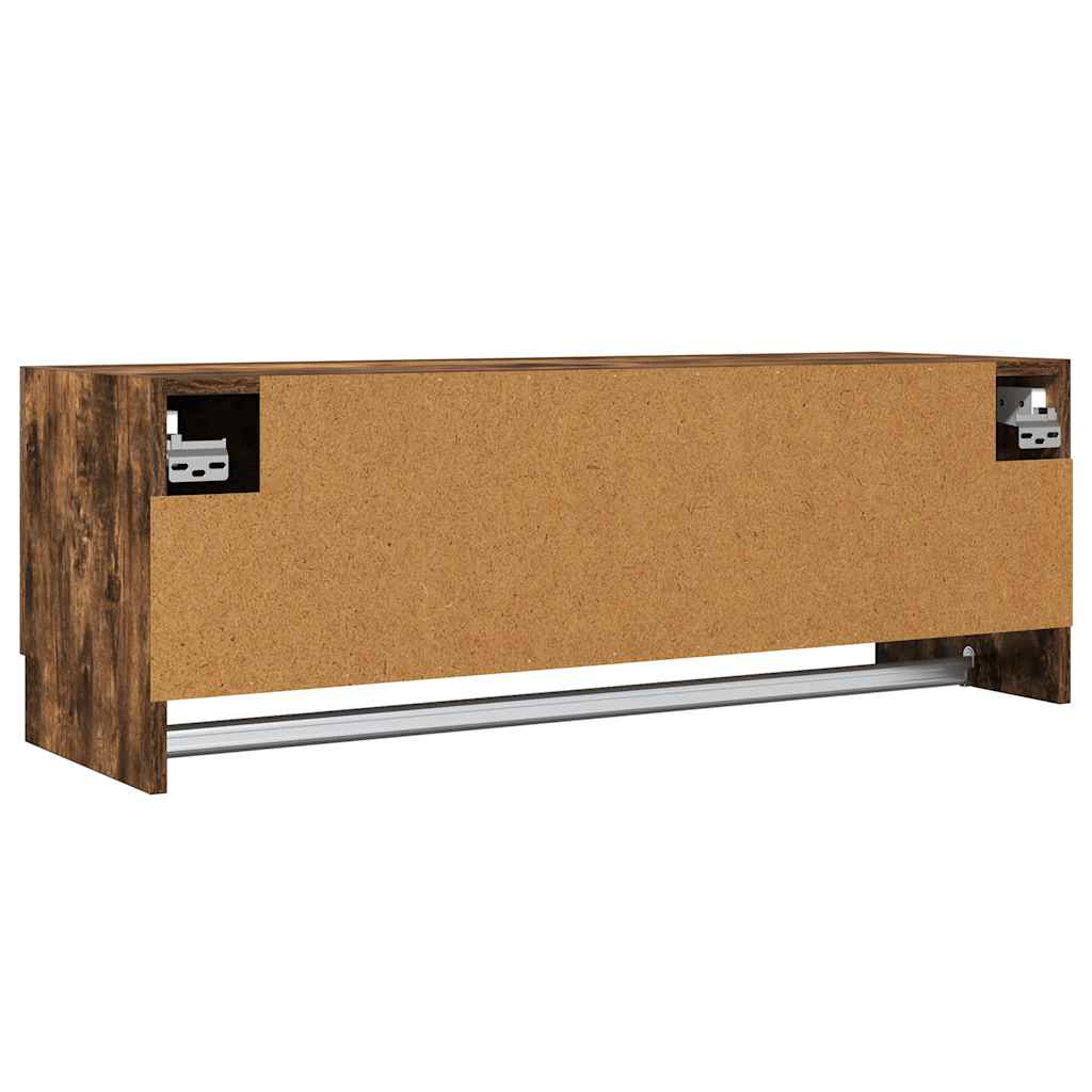 Armario madera contrachapada color roble ahumado 100x32,5x35 cm