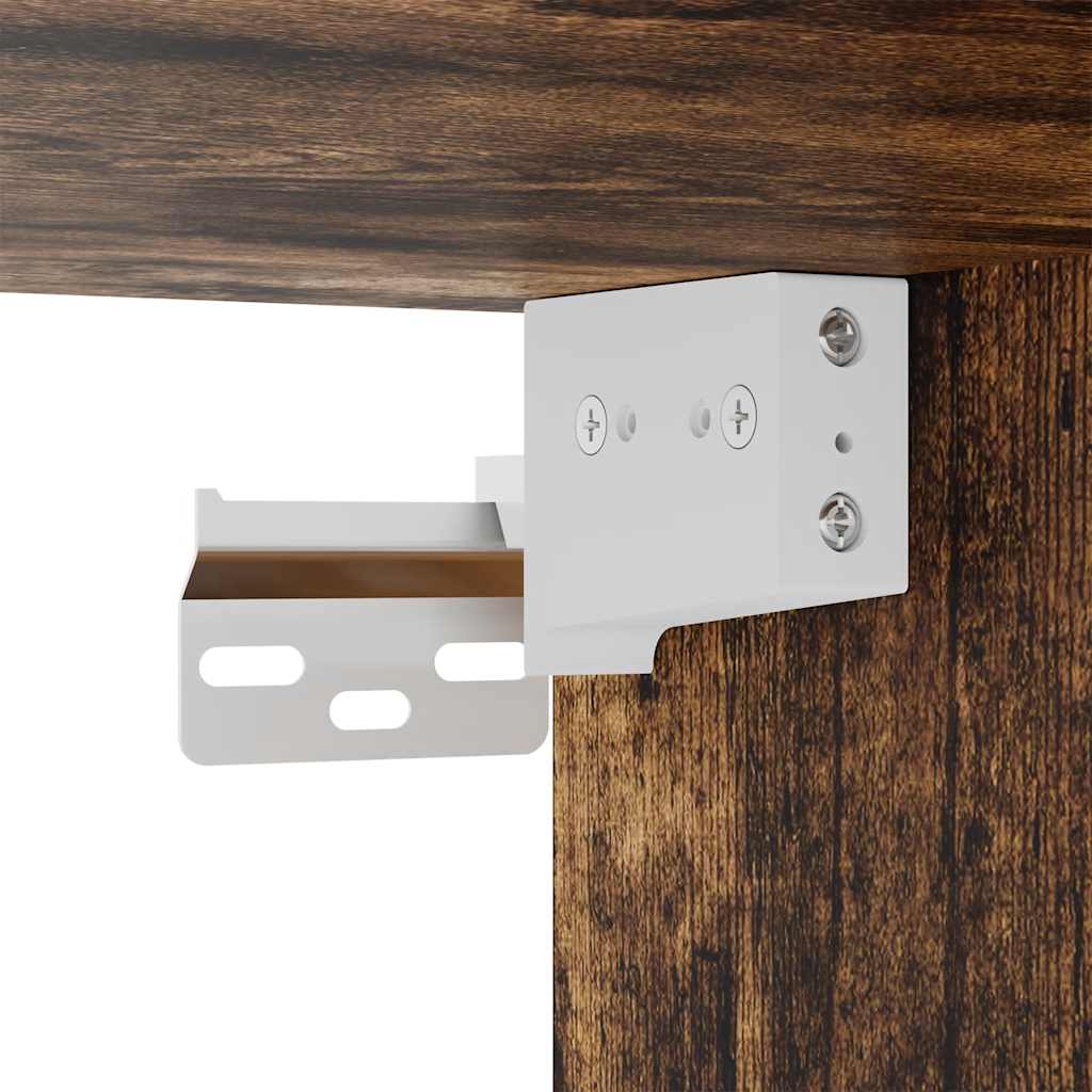 Armario madera contrachapada color roble ahumado 100x32,5x35 cm