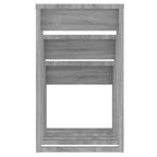 Mesas apilables 3 pzas madera contrachapada color gris Sonoma