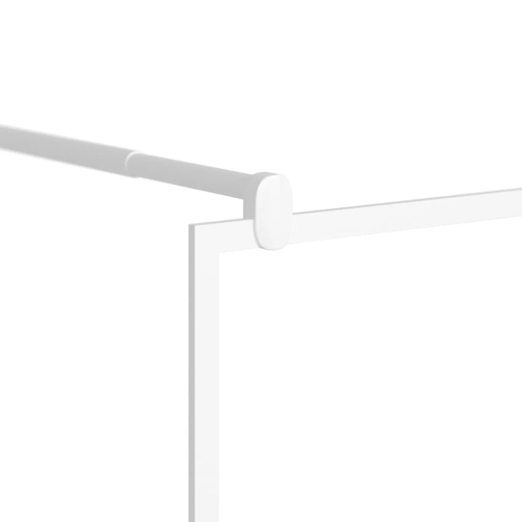 Mampara de ducha accesible vidrio ESG blanco 100x195 cm