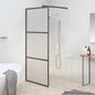 Mampara de ducha accesible vidrio ESG blanco 100x195 cm