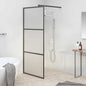 Mampara de ducha accesible vidrio ESG blanco 100x195 cm