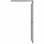 Mampara de ducha accesible vidrio templado oscuro 100x195 cm