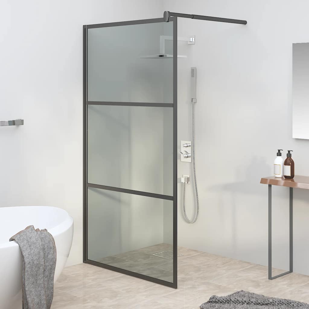 Mampara de ducha accesible vidrio ESG blanco 100x195 cm