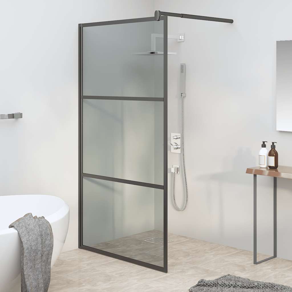 Mampara de ducha accesible vidrio ESG blanco 100x195 cm