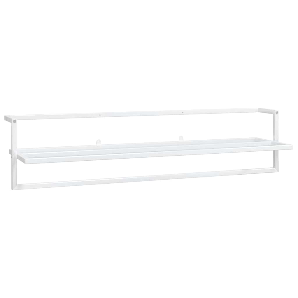 Toallero de hierro blanco 95x25x22 cm