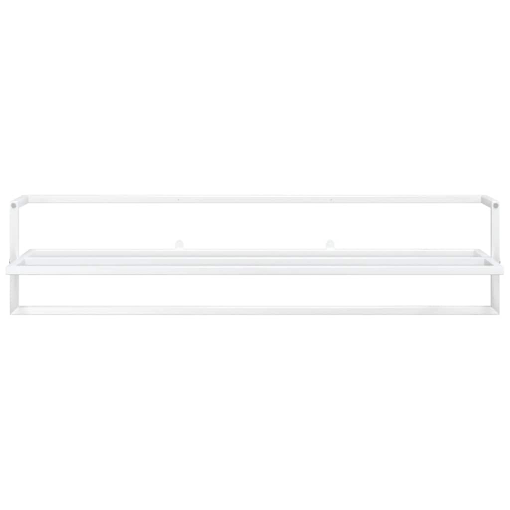 Toallero de hierro blanco 95x25x22 cm