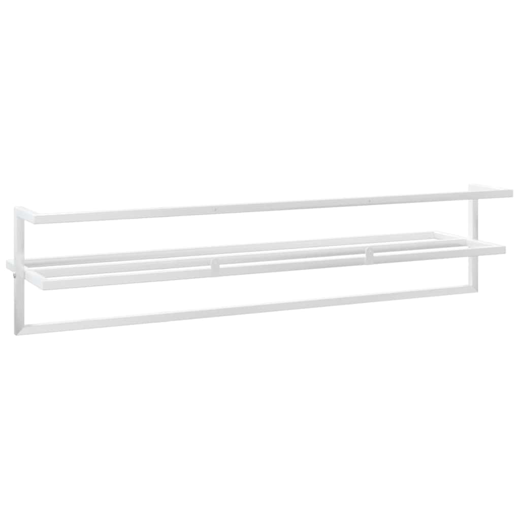 Toallero de hierro blanco 95x25x22 cm