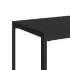 Armario auxiliar con ruedas contrachapado negro 40x30x63,5 cm